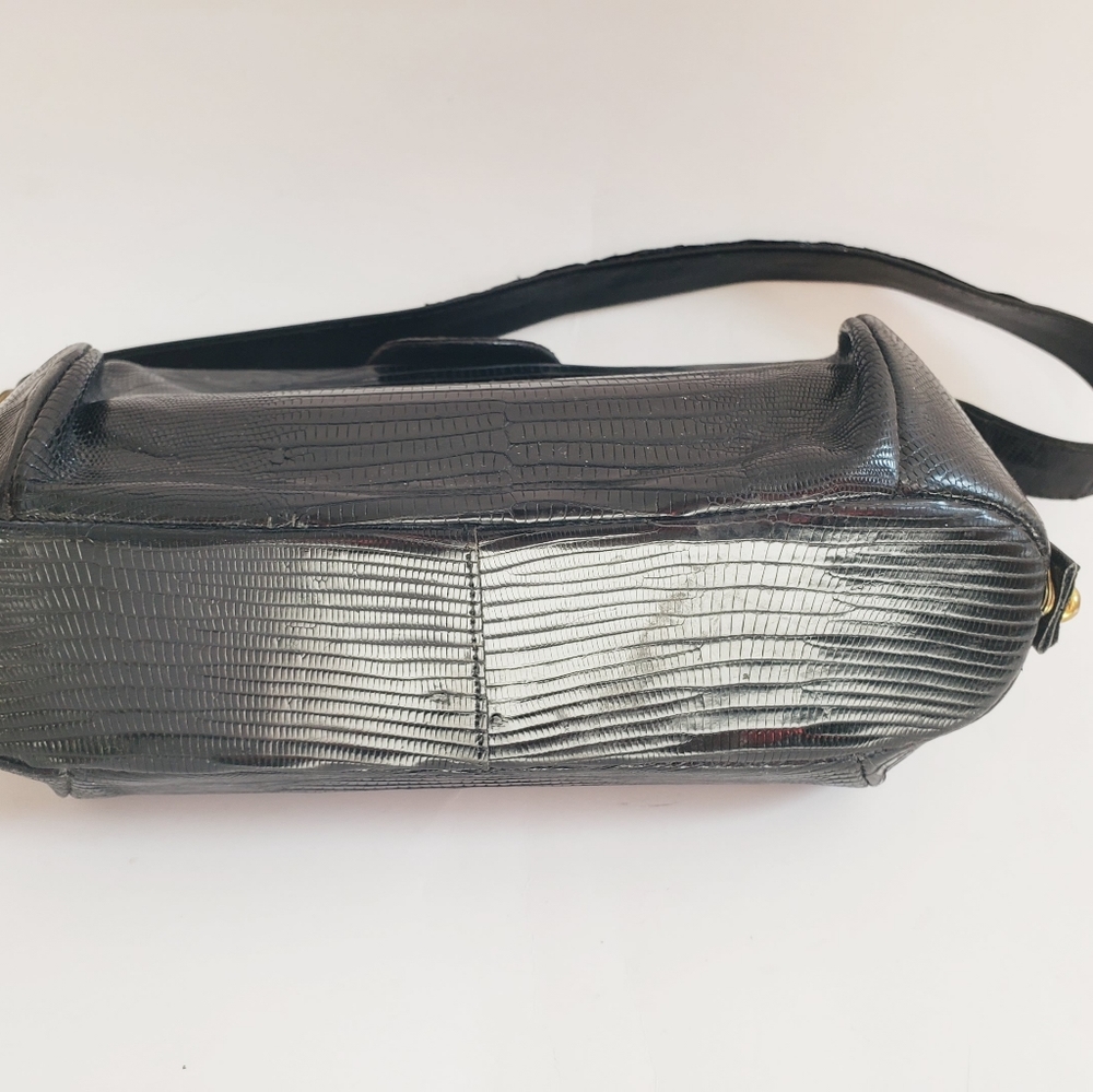 Vintage reptile patent leather purse bag - Picture 4 of 8